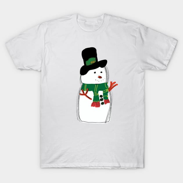 Snowman T-Shirt by SandraKC